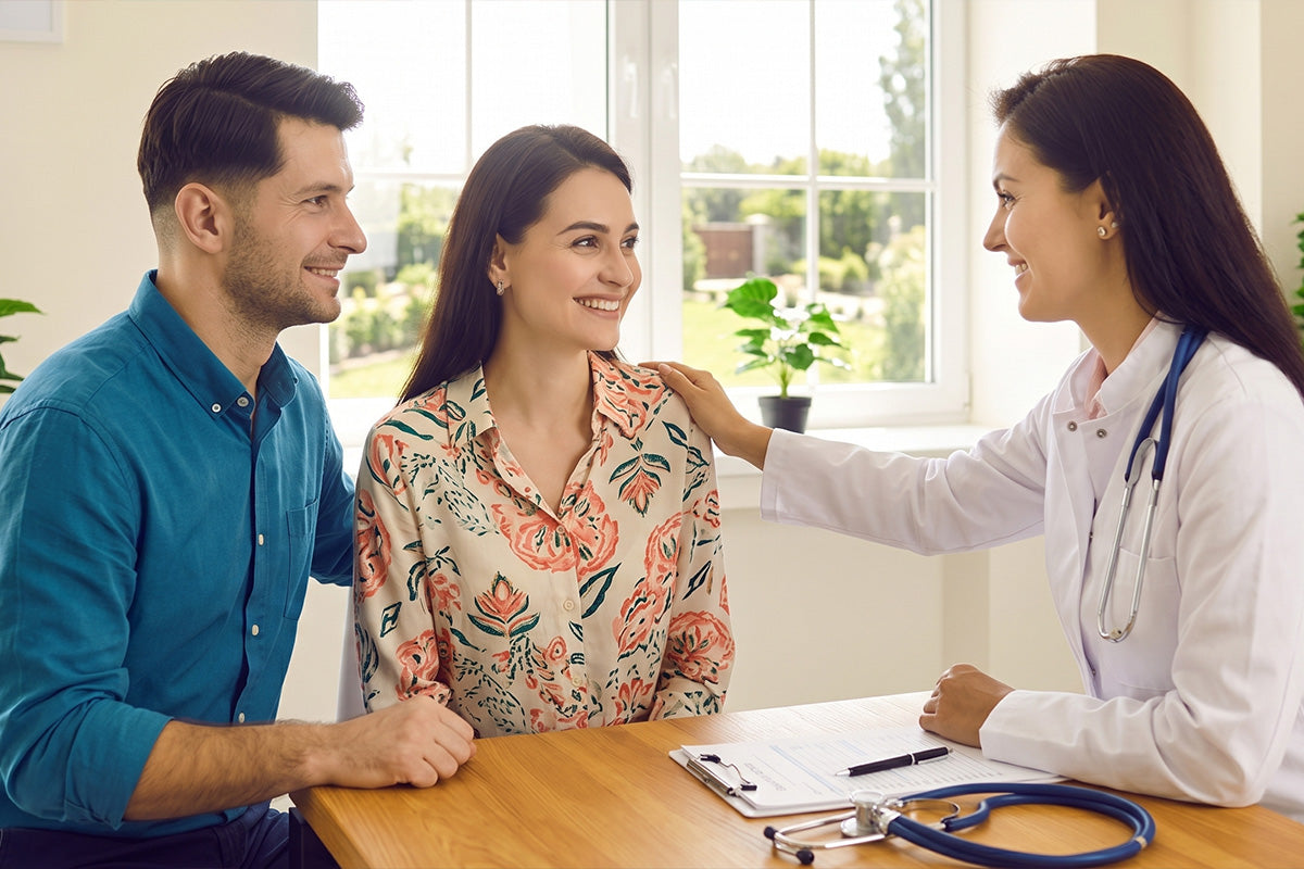 couples trying to conceive visiting a doctor