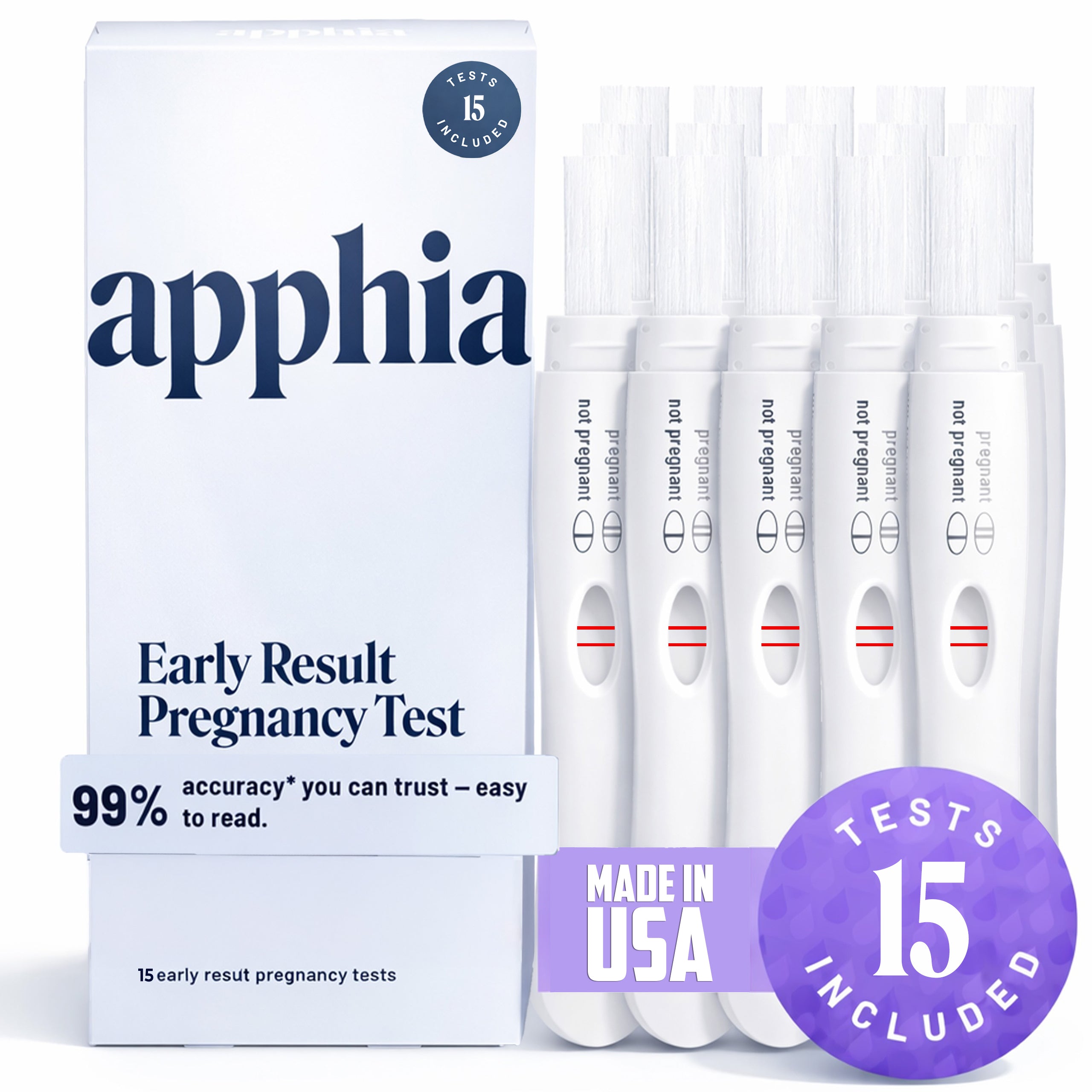 Apphia Early Detection Pregnancy Test (15 Count)