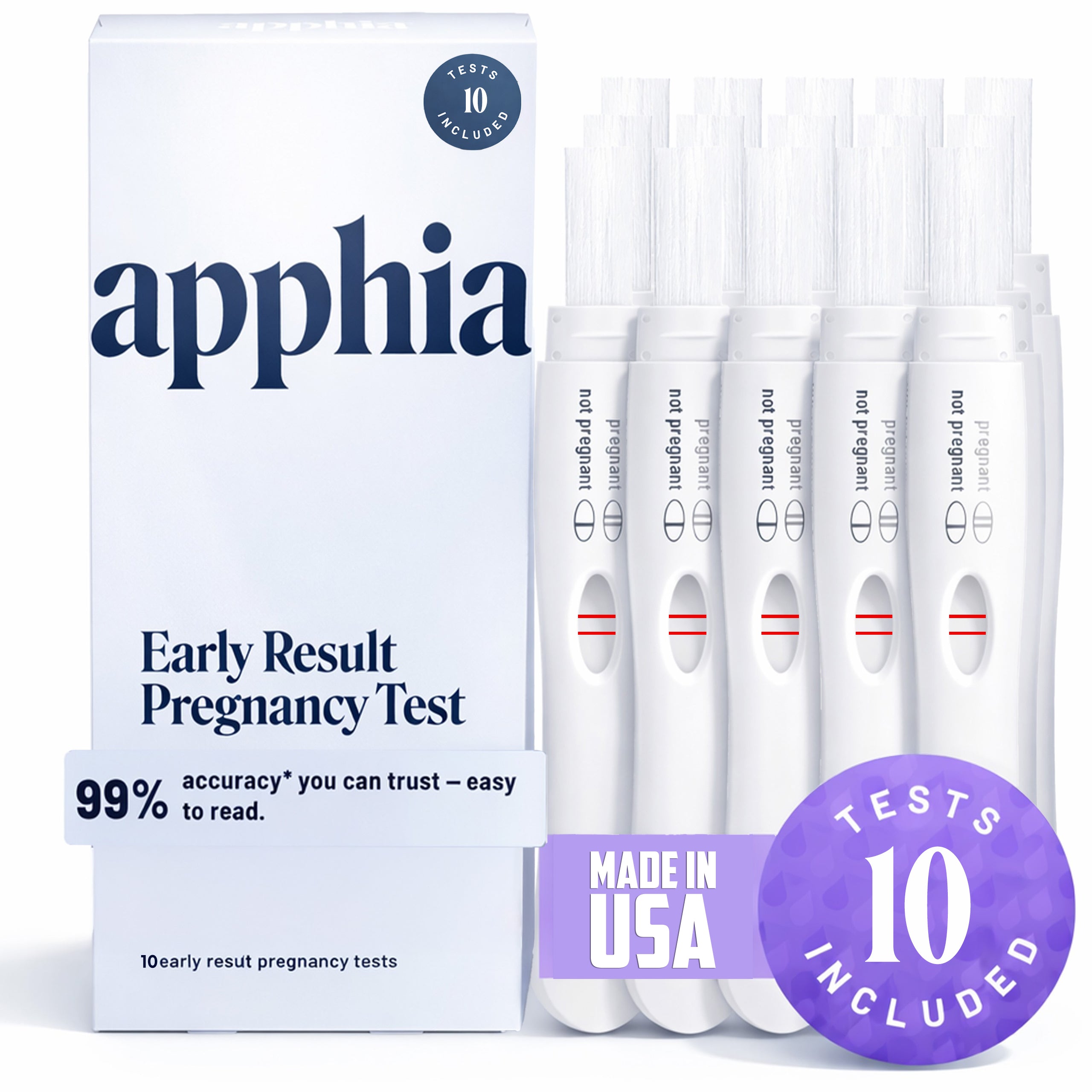 Apphia Early Detection Pregnancy Test (10 Count)